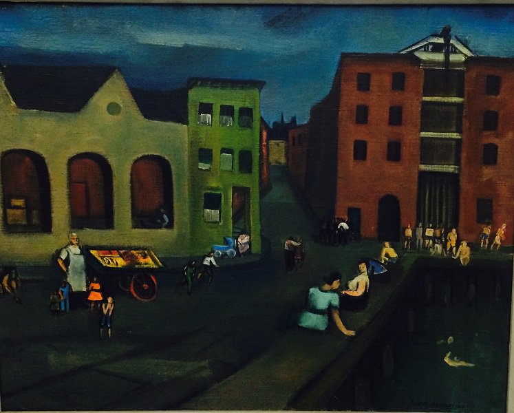 "Docks on Sunday" by Joseph De Martini, 1941, Oil on canvas
#AgelessArtz #art