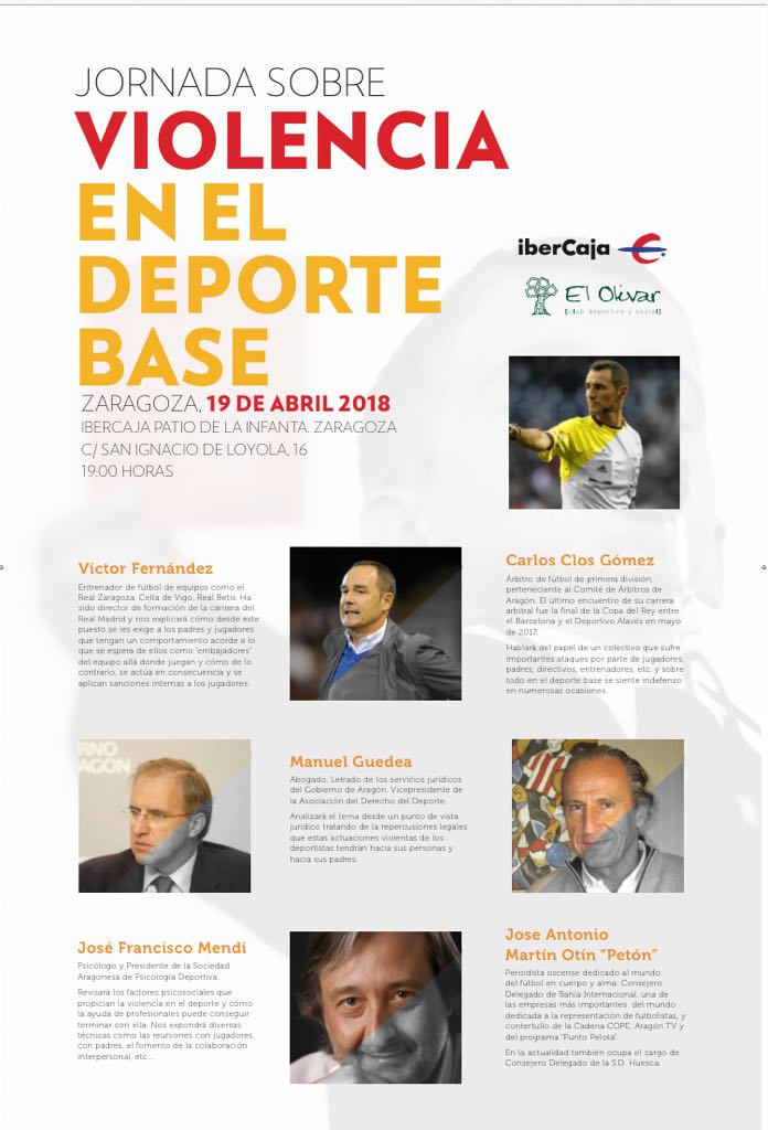 psideporaragon's tweet photo. Mañana jueves 19 a las 19h en el Patio de la Infanta de @IbercajaSocial interviene nuestro presidente @josefmendi psicólogo del @CfHernanCortes como uno de los ponentes de la jornada sobre la violencia en deporte base. https://t.co/rQOaJ9Fehs Modera @PHernandez_ATV de @ardeporte https://t.co/IKk1cIjjiG