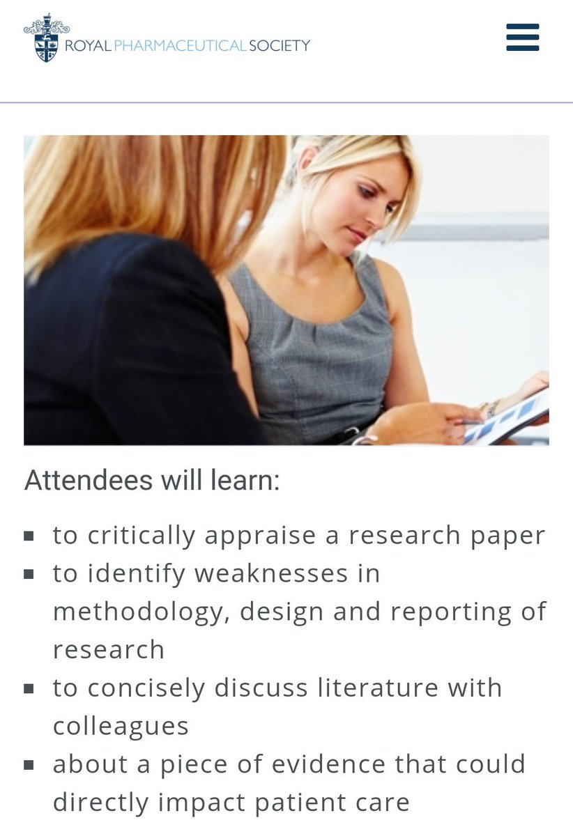 DrHRosado's tweet photo. Don't miss the next #RPSJournalClub • 19 June • Chaired by @MJTwiggPharm via web @rpharms
'General practitioner-pharmacist interactions in professional pharmacy services'
Can be used as CPD for your @TheGPhC or #RPSFoundation #RPSFaculty portfolio
https://t.co/agIPUYgbKg https://t.co/nhgRBTQwzy