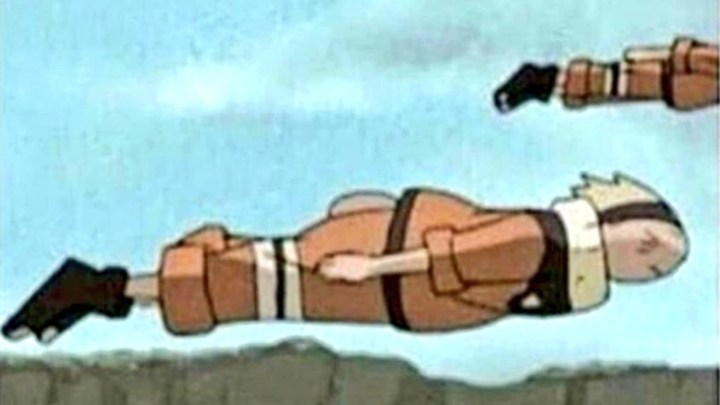 A flock of Narutos fly south for Winter.

National Geographic, 2003