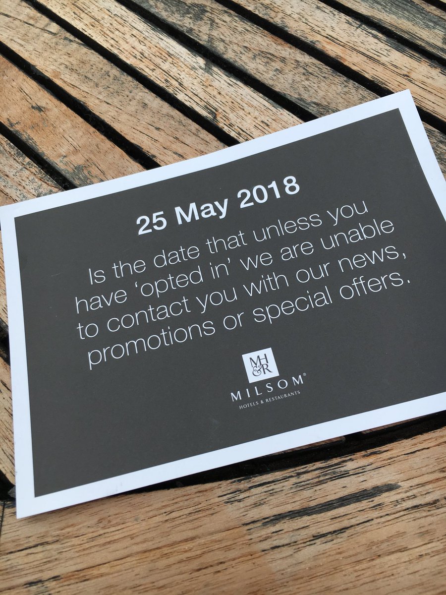 RootToMarket's tweet photo. Offline. #GDPR https://t.co/fGh4eOhqs4
