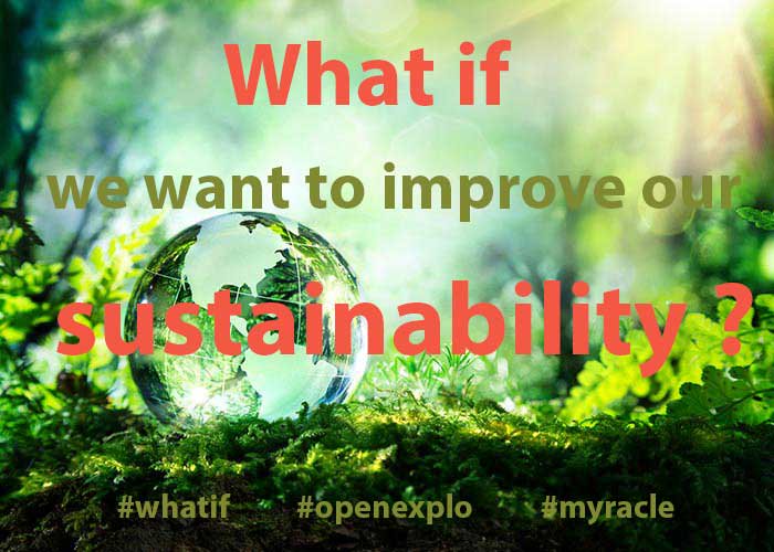 Openexplo's tweet photo. It's the 18th, here we go 😊

For this new OPEN EXPLORATION session, we look on how can we IMPROVE our SUSTAINABILITY ?

#whatif #openexplo #myracle https://t.co/HsWB1Cdc5q
