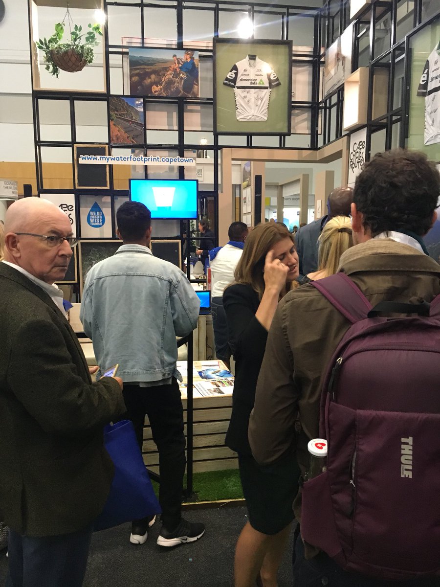 discoverctwc's tweet photo. Exciting activation about to take place at our stand. Water sustainability at NEXT level. #waterwisetourism #discoverctwc #wtma18 https://t.co/YfzPcla6Ta