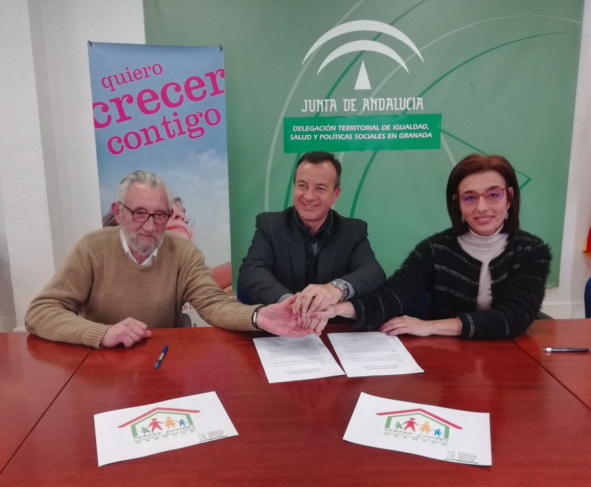 JuntaGranada's tweet photo. Aldaima, dedicada a la integración familiar de menores, firma un convenio de colaboración con la Asociación ‘Crecer Juntos’ https://t.co/YRCnf5Crkk
