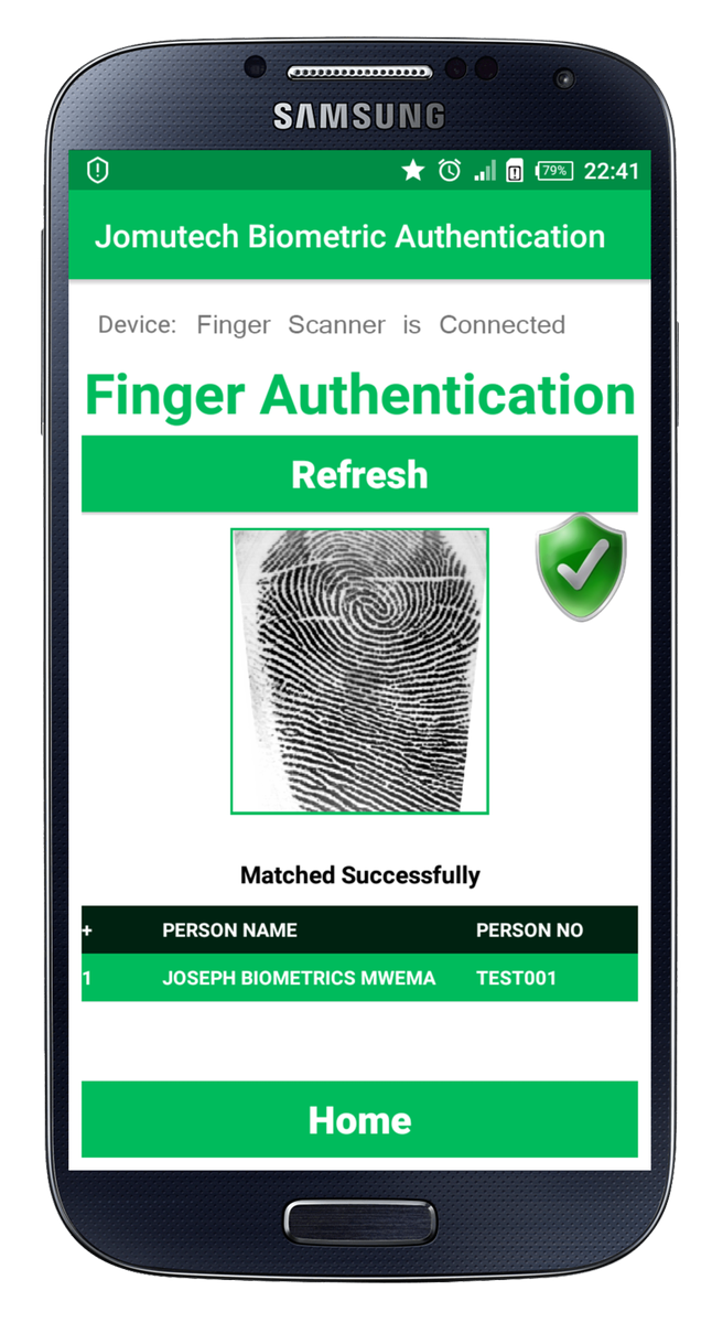 Jomutech's tweet photo. https://t.co/SYTTVJ6KZd

A Complete integration of this Android Biometric Fingerprint Authentication Application makes it possible to Authenticate Users from a Centralized Organisation's Database / Cloud i.e. ( The Back-end for other Enterprise Applications in your Organisation ) https://t.co/Xg2siBJXak