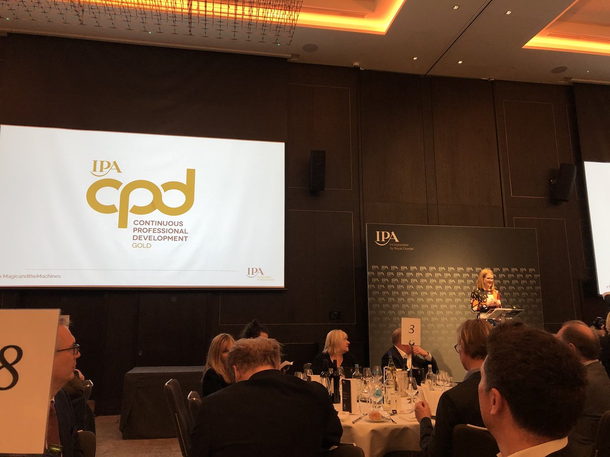 MBATheAgency's tweet photo. Helen Tupper, Commercial Marketing Director at Microsoft UK is about to announce the @The_IPA CPD Gold award winners! #MagicandtheMachines https://t.co/AmQTBPwWln