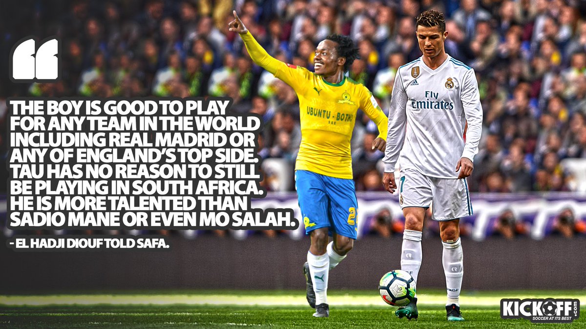 KickOffMagazine's tweet image. Could Percy Tau play alongside the likes of Cristiano Ronaldo one day? 👀