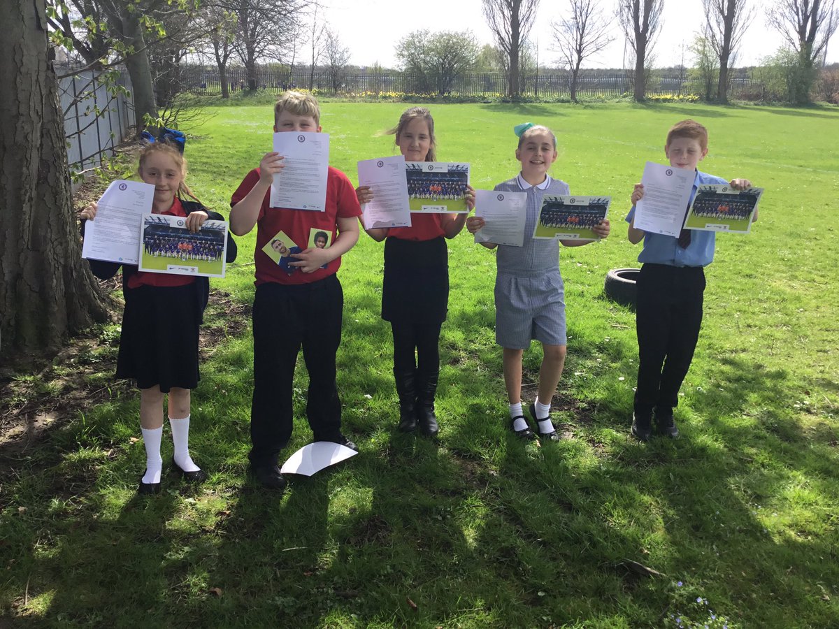 Some of our year 5 pupils have received letters back from Chelsea football club!