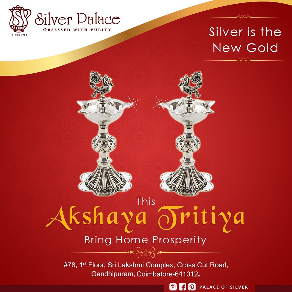 Digital_posh's tweet photo. Silver is the New Gold!!
Bring home prosperity and joy this #akshayatritiya
#palaceofsilver #silver #modern #beautiful #india #coimbatore #design #designsilver #digital #marketingonline #Marketingannachi #pashprodesigns #designgraphic #productdesign #smm #socialmedia #ads https://t.co/29dHL1tjsA