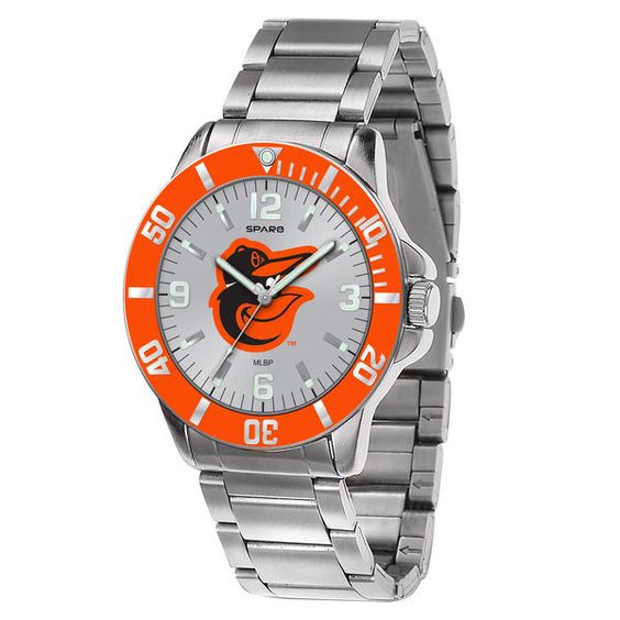 Baltimore Orioles Key Stainless Steel Watch - Silver, Your Price: $59.99 ow.ly/WUe430jy9yv