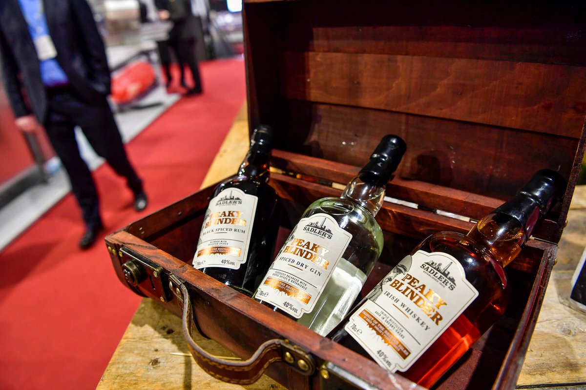 HwsStevemc's tweet photo. At the NEC with #sadlers #peakyblinder come see #Halewoodwines&amp;spirits stand @artiekelieHWS @darren_hale_int @HalewoodBlair @HalewoodBlair #gin #rum #Whiskey https://t.co/O1uPBp51RD