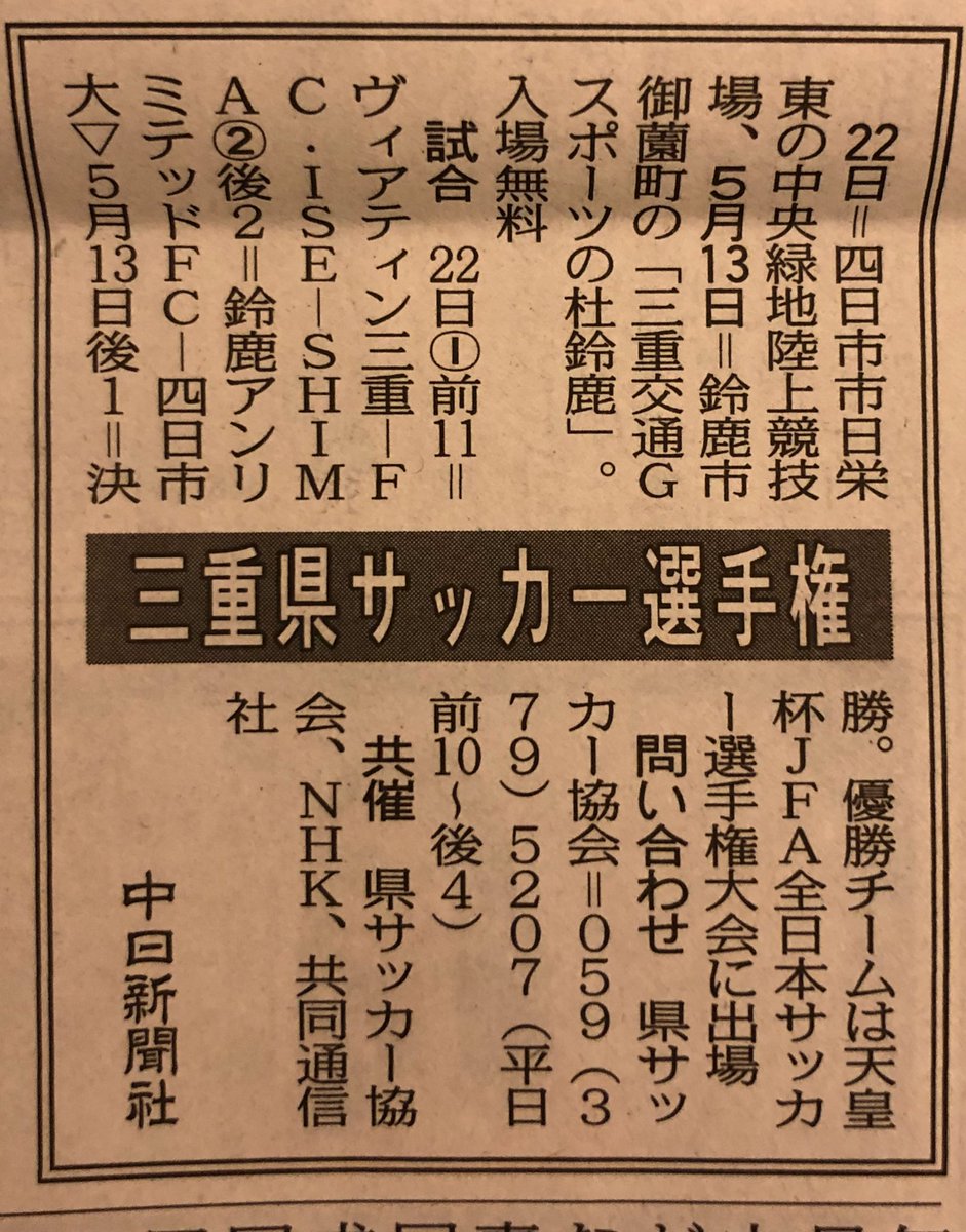 三重県サッカー選手権