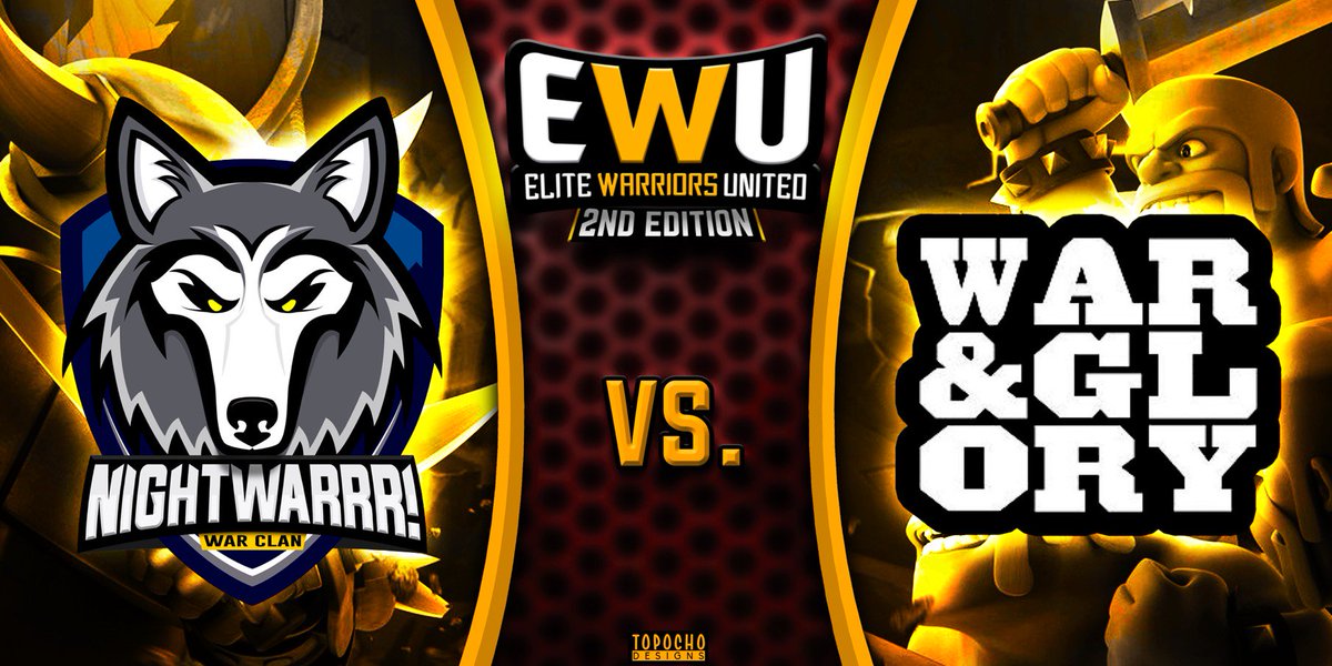 Hoy 5:00 pm(Méx)directo  de esta super guerra por @EWUTH11 <a href="/NightwarrrClan/">NightWarrr!</a>