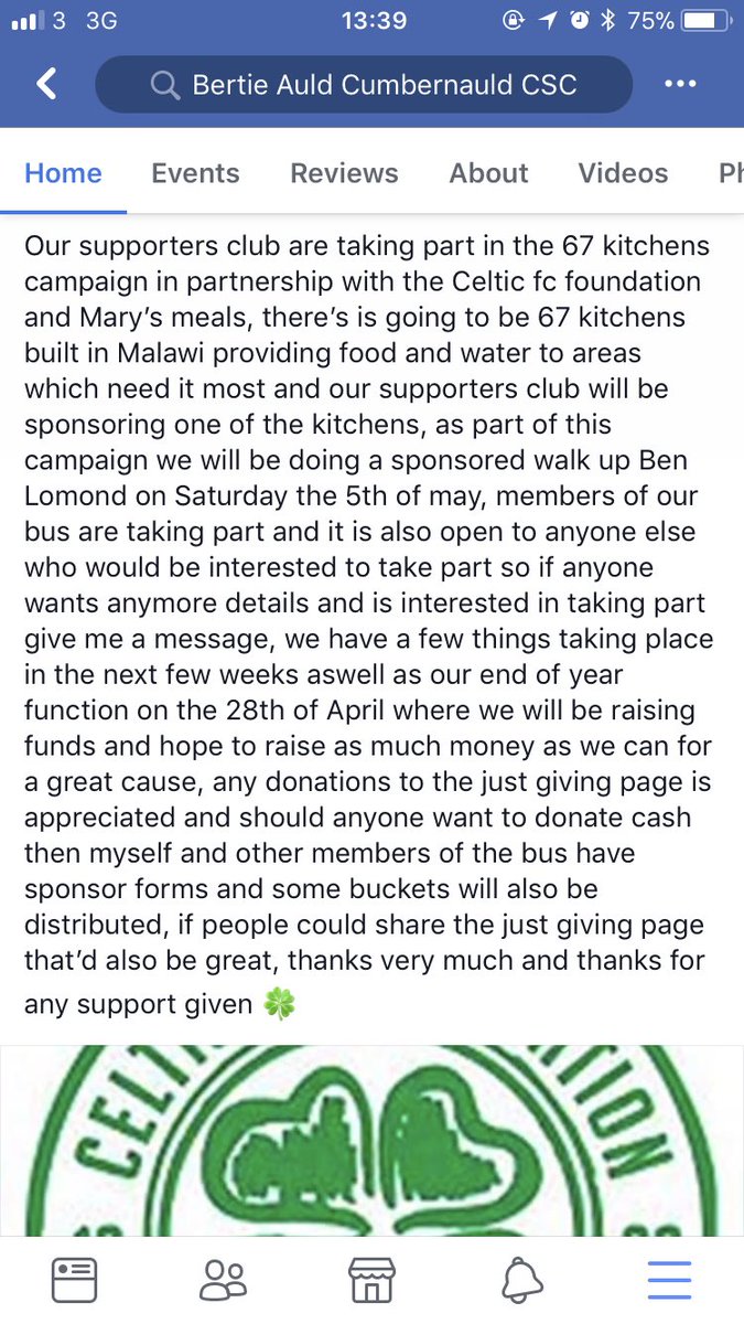 AuldCsc's tweet photo. 67 kitchens campaign, any donations much appreciated 🍀 https://t.co/FpB8gAseFY