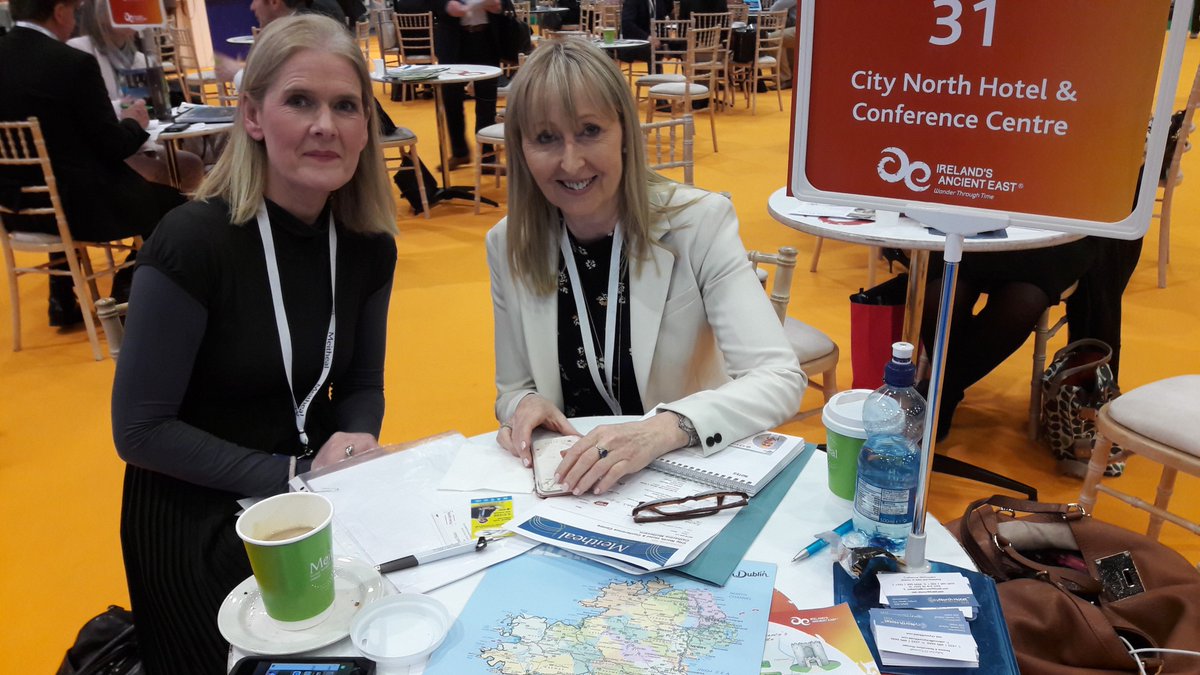 DiscoverBoyneV's tweet photo. Our thanks to our tourism members Sabrina &amp; Catherine from @CityNorthHotel Angela Murtagh from @causeyfarm and Janet Weafer from @dunboyne for promoting #BoyneValley region at @Failte_Ireland @MeithealIreland today! Visit https://t.co/PWL0oXTgoX #Meitheal2018 #IrelandsAncientEast https://t.co/a1P8FGKsz4