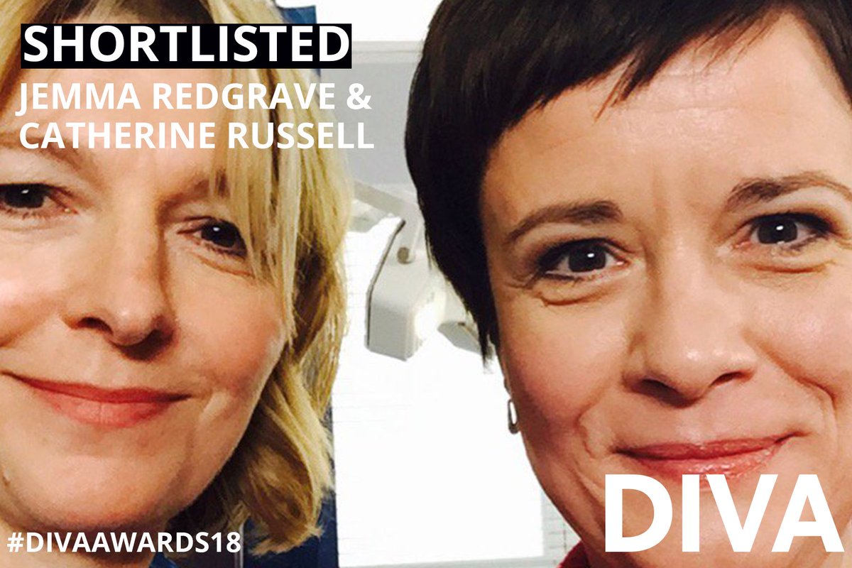 DIVAmagazine's tweet photo. Congratulations to @jemma_redgrave and @catherinerusse2 shortlisted for the Ally award at #DIVAAwards18! https://t.co/5El5lfcoCq https://t.co/mK8pm8LbNZ