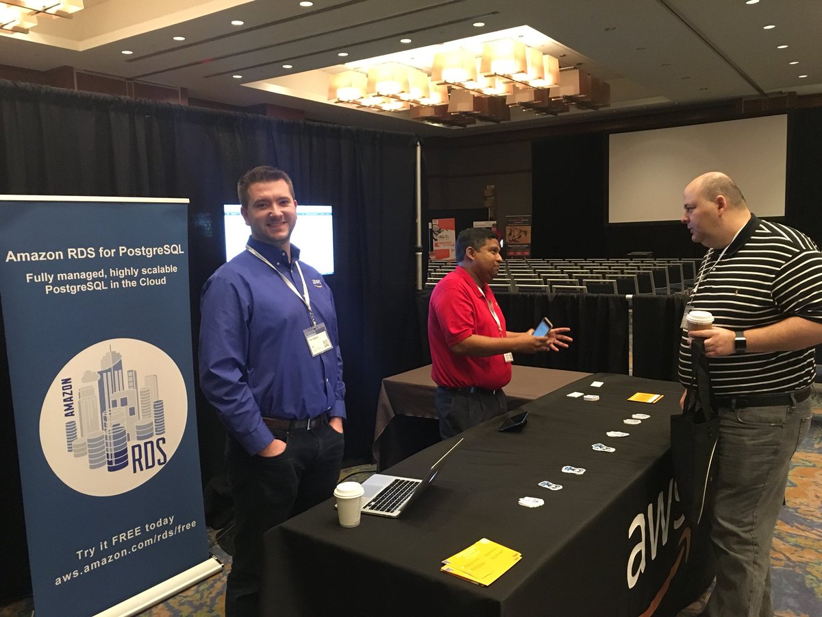 jer_s's tweet image. 8am and the conference is already hopping! #PostgresConf @amplifypostgres