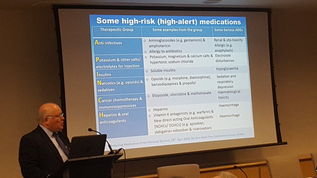 NikkiDQIC's tweet image. Great to hear prof phil routledge expanding the descriptions of #medicationerror (e.g. inc underdosing) with focus on highest risk meds @HCUK_Clare @ClinicalHF @atrainability