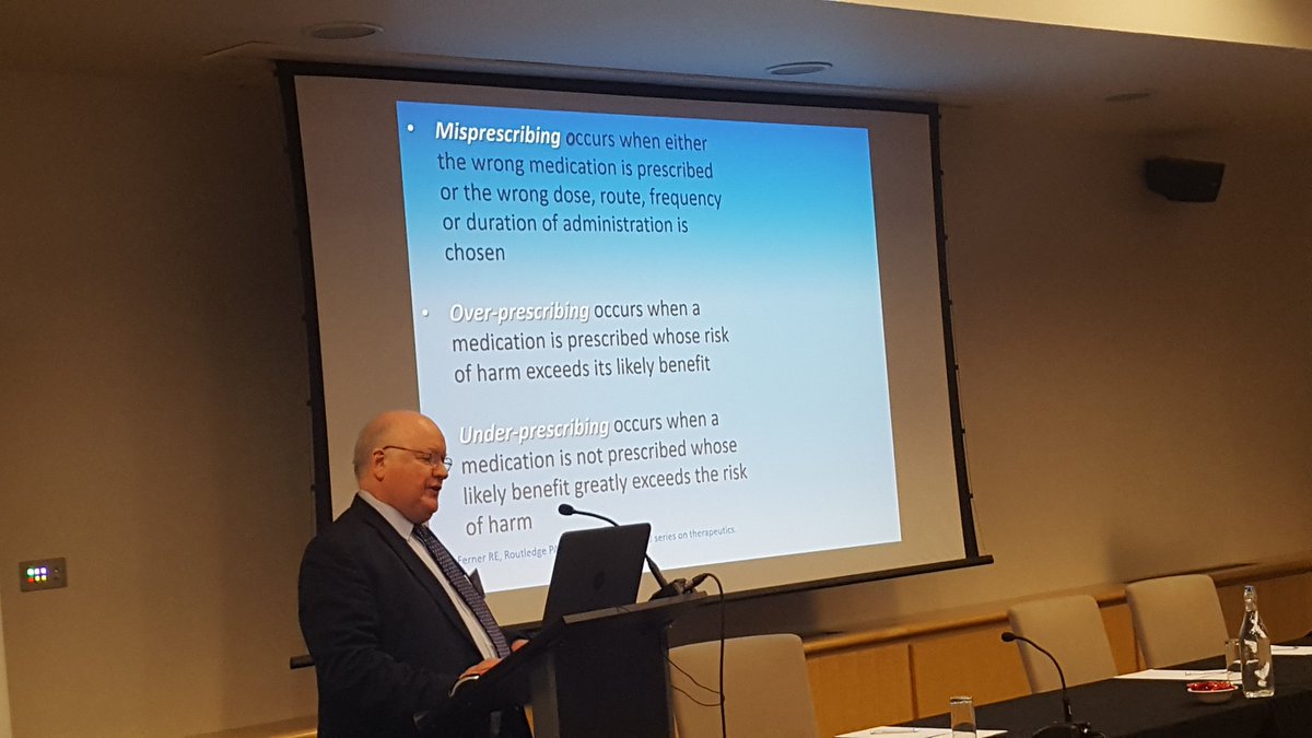 NikkiDQIC's tweet image. Great to hear prof phil routledge expanding the descriptions of #medicationerror (e.g. inc underdosing) with focus on highest risk meds @HCUK_Clare @ClinicalHF @atrainability