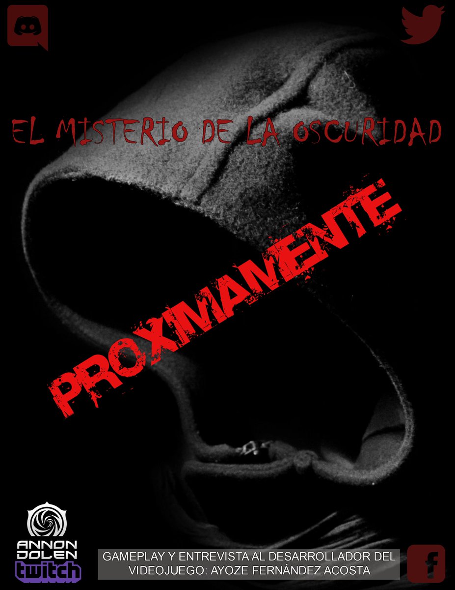 Annon_Dolen's tweet photo. Nuevos Eventos!👉 https://t.co/0zJPj7IuP9 Un Gameplay y la entrevista del desarrollador de esta Joyita de juego🎮 
"EL MISTERIO DE LA OSCURIDAD" 
A lo largo de la semana diremos una fecha, estaros atentos. Darle a retwitt y mucho amor😍😉 https://t.co/CFaSWwIGWO