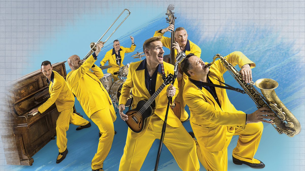 Jive Aces in their bright yellow suites