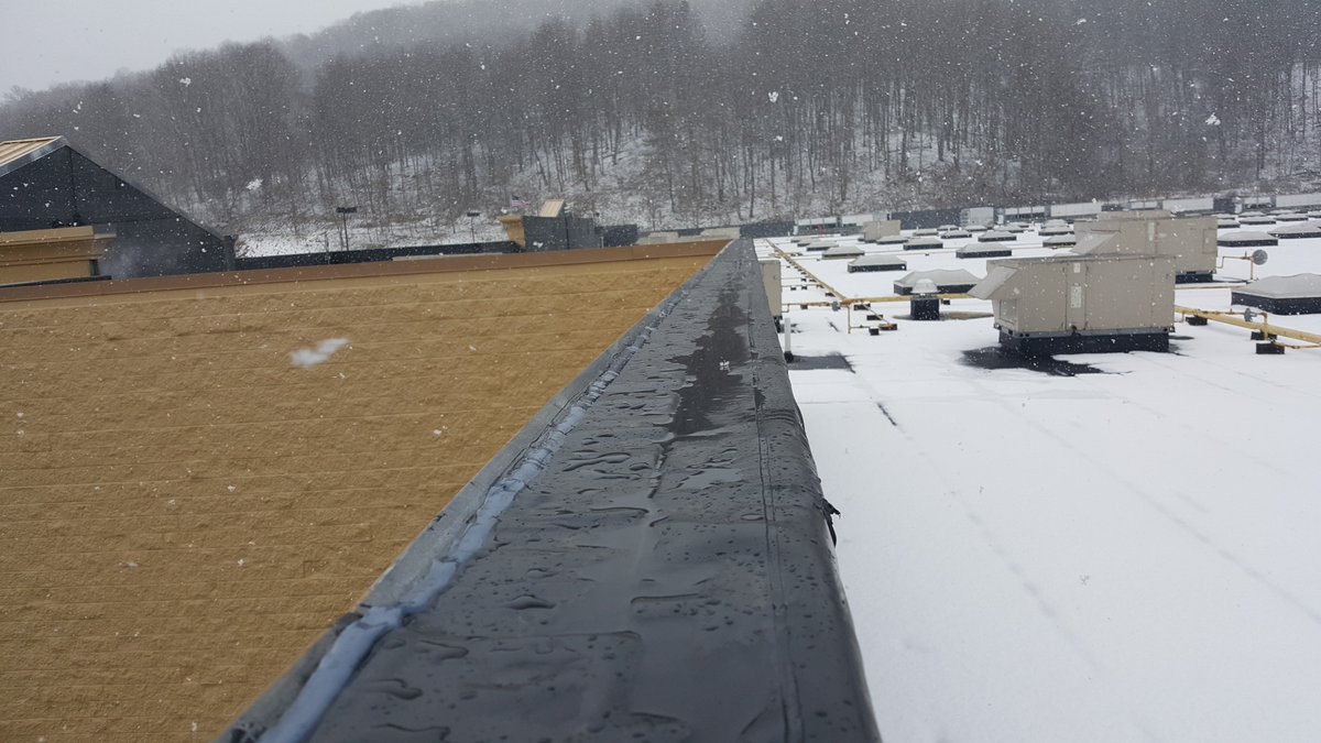 LowSlope's tweet photo. April Snow Showers! Check out the rooftop #snow pictures sent in from our Pennsylvania crew. https://t.co/M1ox6x4mHw