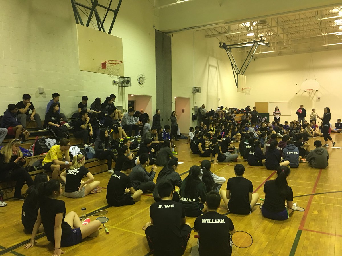 MrsACoughlin's tweet photo. Getting ready for Badminton Regionals! Thanks to @ACIAthletics for hosting!!! @WHCIWarriors https://t.co/BsbjRTQboR