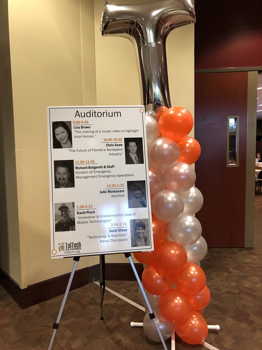 TalTech's tweet photo. Here we go! Hope to see you today at @floridastate’s Turnbull Center! Speakers kick off at 9am. #taltechexpo #techTLH https://t.co/p21nrMu9NS
