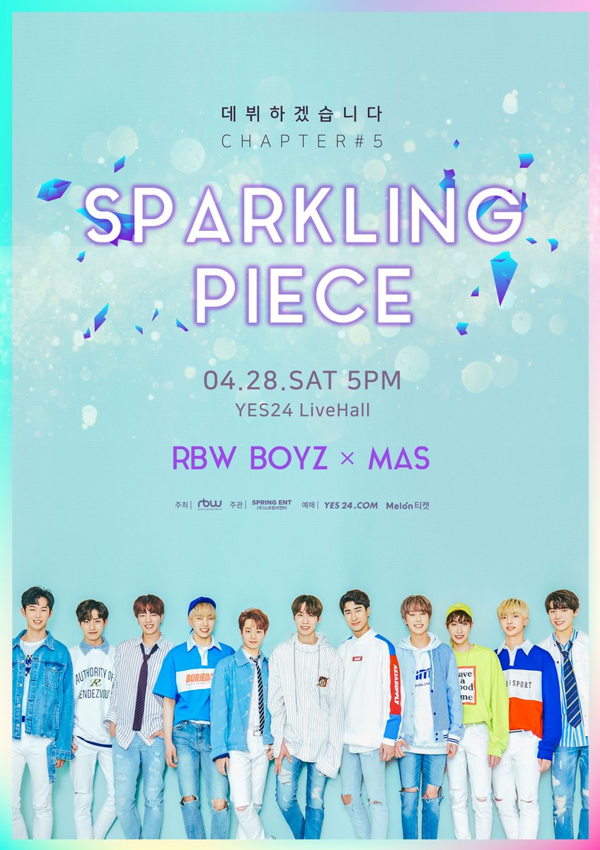RBW_MAS's tweet photo. #데뷔하겠습니다 Chapter. 5
[#Sparkling_Piece] #RBWBOYZ &amp; #MAS 단체 Teaser

2018.04.28 5PM Coming soon https://t.co/8LAuJJ5EJF