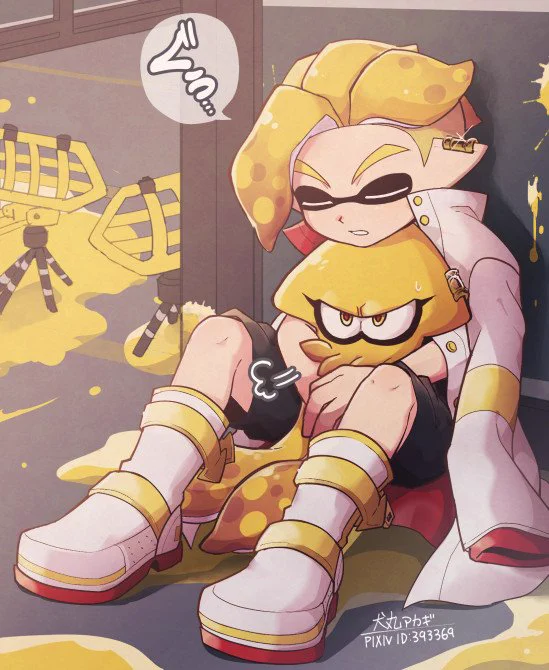 [コロイカ]抱えたり抱えられたりするエンペラーとプリンツ。このチーム全員描くのが難しい!大好きだ!!! 