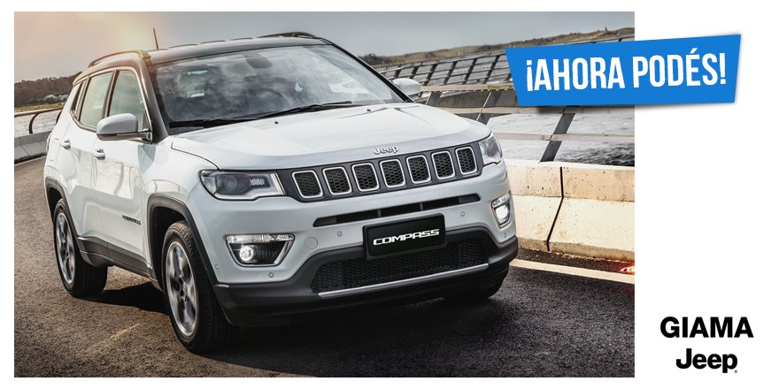 giama_jeep's tweet photo. AHORA PODÉS ;) | Tené tu Jeep® COMPASS
✔️Retirás en cuota 2 ✔️Sólo con el 30%
Dejanos un número de contacto para más info 📞
@giama_jeep #AhoraPodés #JeepPlan @mardelplatamdp @MarDelPlataARG #giama #jeep #compass #camioneta #Argentina https://t.co/KUIdhy6lMU