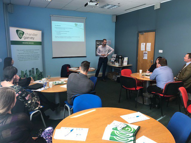 ChandlerGarvey's tweet photo. Thanks to everyone that joined us for our Occupier Services Workshop this morning @tcf_uk, hosted by @bbfuk.  Some really interesting discussions came out of the talk and we would be delighted to speak to those that attended in more details.  #CommercialProperty #Bucks https://t.co/Wjn8MI6dZl