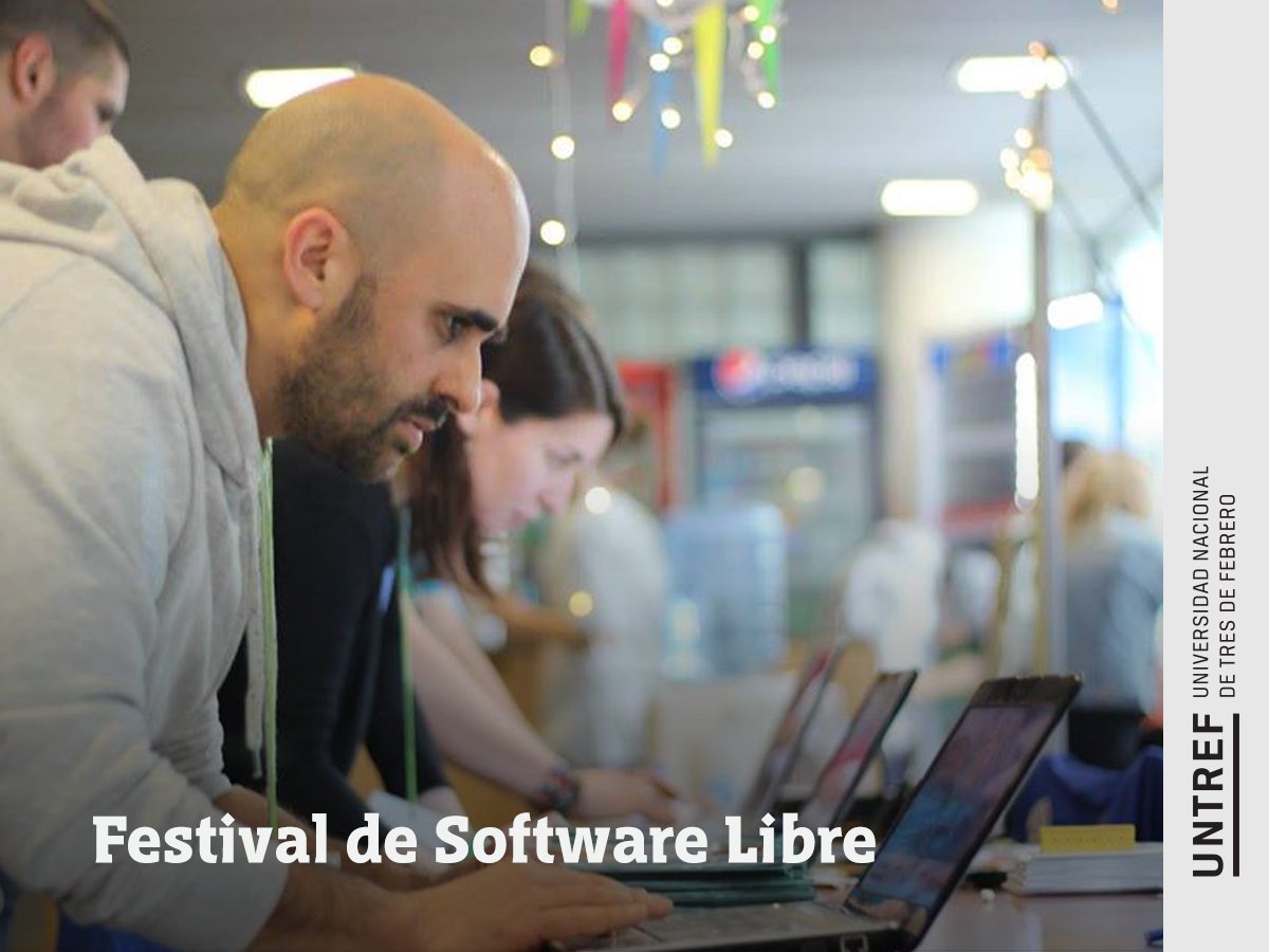 UNTREF's tweet photo. Llega una nueva edición del #FLISOL 💻 Con instalación de software libre, charlas, muestras y talleres, ¡sumate!
🗓️ 28/4, 14 hs.
📍 Sede Caseros II
✔️ Evento gratuito
+ info >> flisolcaseros@untref.edu.ar https://t.co/2ekm77TV8E