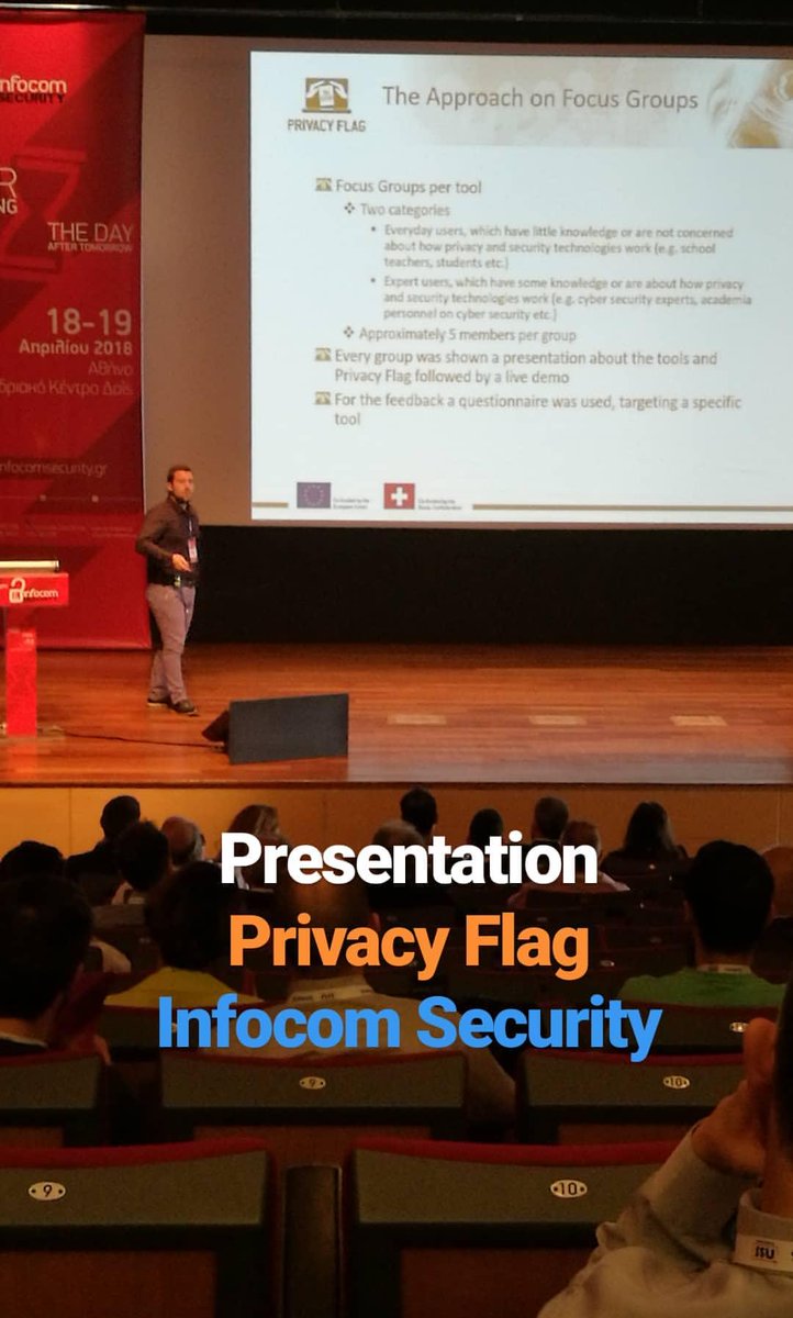 P_Kont's tweet photo. Presentation of Privacy Flag at Infocom Security https://t.co/0ElHQdzyVR