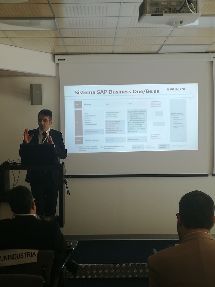 INTITsrl's tweet photo. Gianni De Rossi @VarOneSAP e #Beas la produzione avanzata per @SAPBusinessOne https://t.co/jwkXy9eD4Y