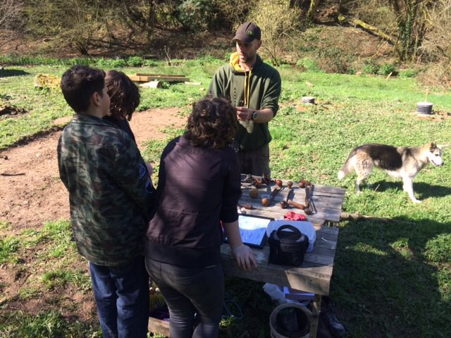 KEVICC's tweet photo. Outdoor education with @GreenlanesC inspiring our students today. Learning traditional Devon skills in the beautiful setting of Cornworthy. https://t.co/5CL6HV9Wpo