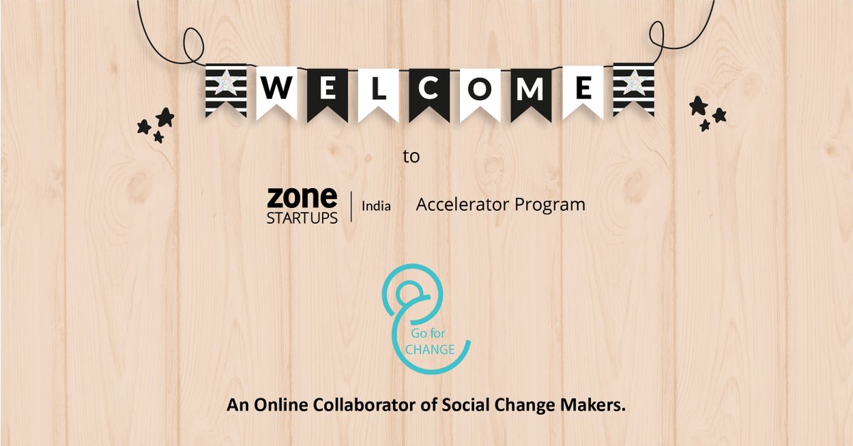 ZoneStartUpsIn's tweet photo. Welcome aboard, @Go_for_Change! We're excited to announce the latest #startup on-boarded for the #accelerator program. 

It's an #online collaborator of #socialchange makers, dedicated to individuals &amp; institutions to showcase their interest in #social &amp; #civic issues. https://t.co/HhG5EDFM6S