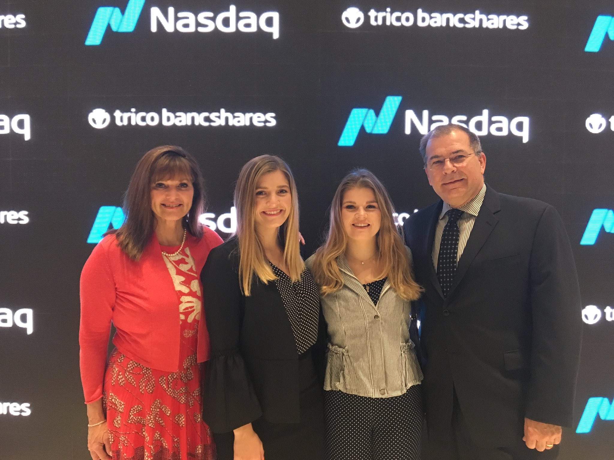 Tri Counties Bank on Twitter: "CEO Rick Smith and his family. #NASDAQ #