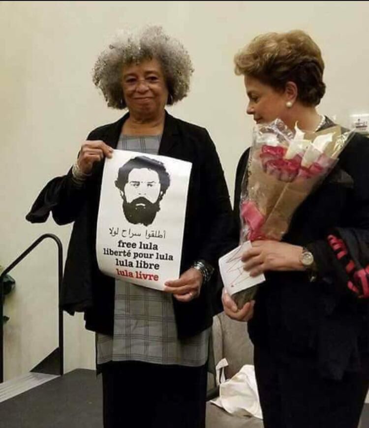 Risultato immagini per angela davis lula libre