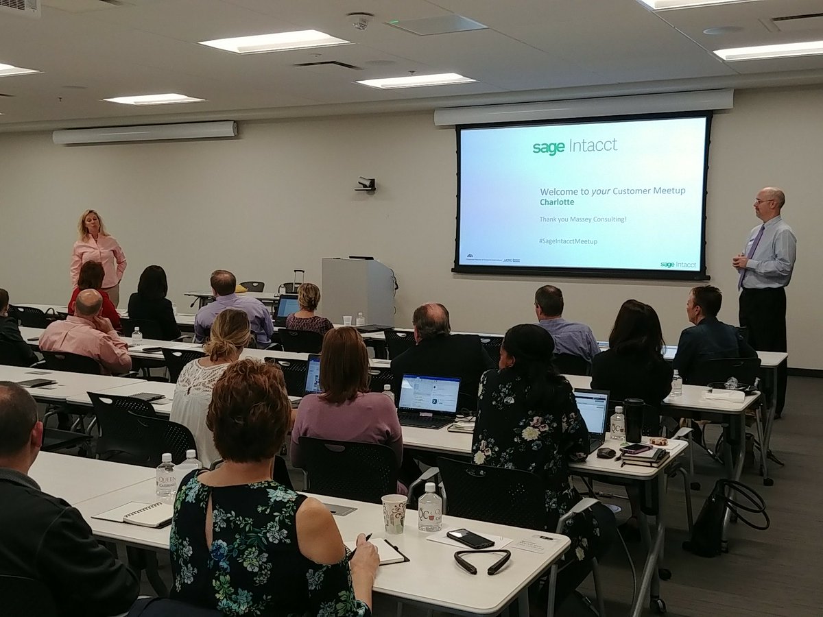 DDAFJason's tweet photo. @Deandorton is with @SageIntacct at @AvidAutomates in Charlotte for the #sageintacctmeetup. Glad to also be with our friends from @MasseyConsultin. #cloudaccounting is the way of the future. https://t.co/GSioSWXRWR