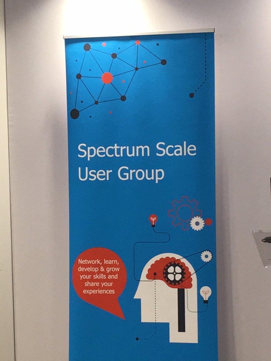 swinten1's tweet photo. #IBMCCBOE attends the UK Spectrum Scale User Group in London. Great to meet customer and talking to them about their future plans. https://t.co/mRYi46O9cL