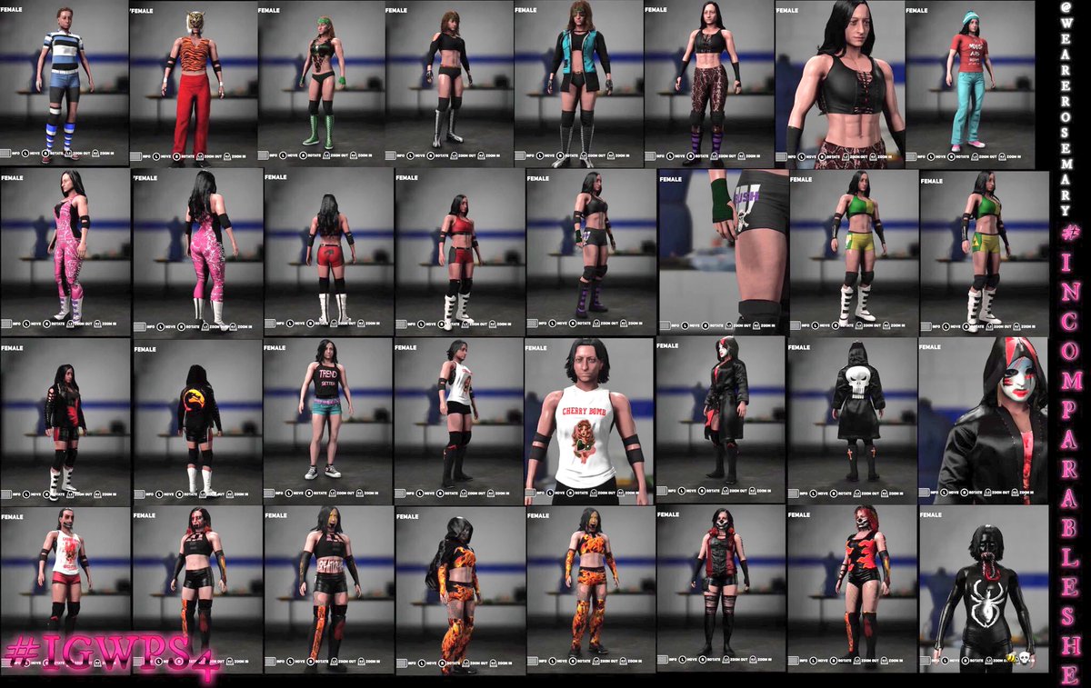 BThePunisher's tweet photo. Play as The #DemonAssassin @WeAreRosemary on PS4’s #WWE2K18 now.
Search “IGWP4” in the Community Creations menu.
#ImpactOnPop #ChildrenOfTheHive #TheDaemonAssassin #IGWPS4
https://t.co/BYvT9irSrH https://t.co/wxWMDxgDM6