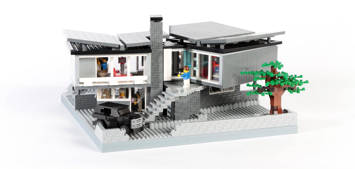 LEGO® on Twitter: "Are you house hunting and need some Look no further than today's stylish #LEGOIdeasStaffPick "Villa Tessin (Modular House)" by Bernopi. Check out all details on