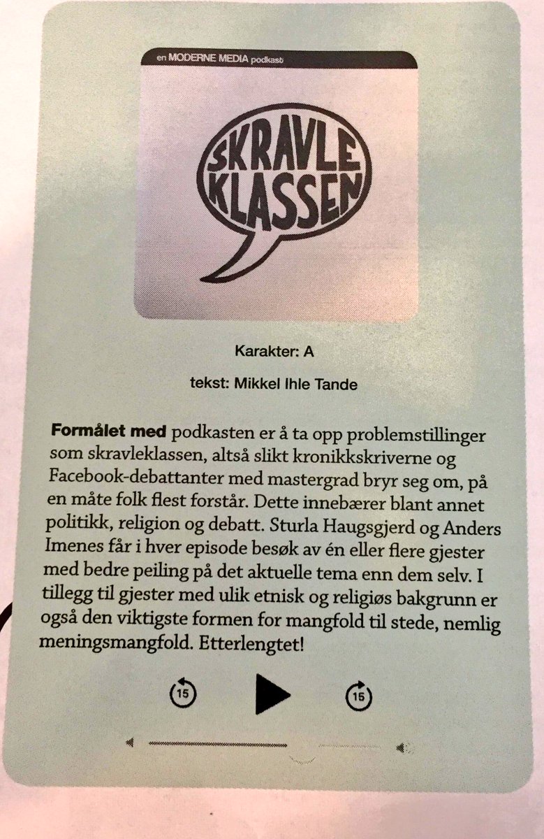 Nå kan du lytte til en av Norges kanskje beste podcaster ( universitas) helt gratis på nett.