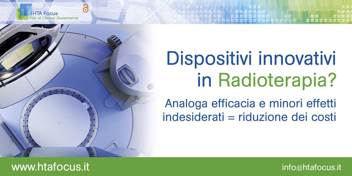 HTAFocus's tweet photo. Dispositivi innovativi in radioterapia. Leggi la news https://t.co/w41KrqL4KS #htafocus #radiotherapy #healthcare https://t.co/2T8oF0Sp4F