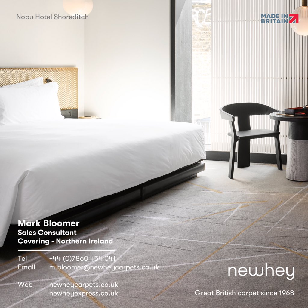 newheycarpets's tweet photo. For Northern Ireland enquiries, Contact Mark Bloomer 
+44 (0)7860 454 041 #carpets #NorthernIreland #SupplyChain #INTERIOR_DESIGN #specifiers #hotels #leisure #casino #pubs https://t.co/eL1fXoxO0Y