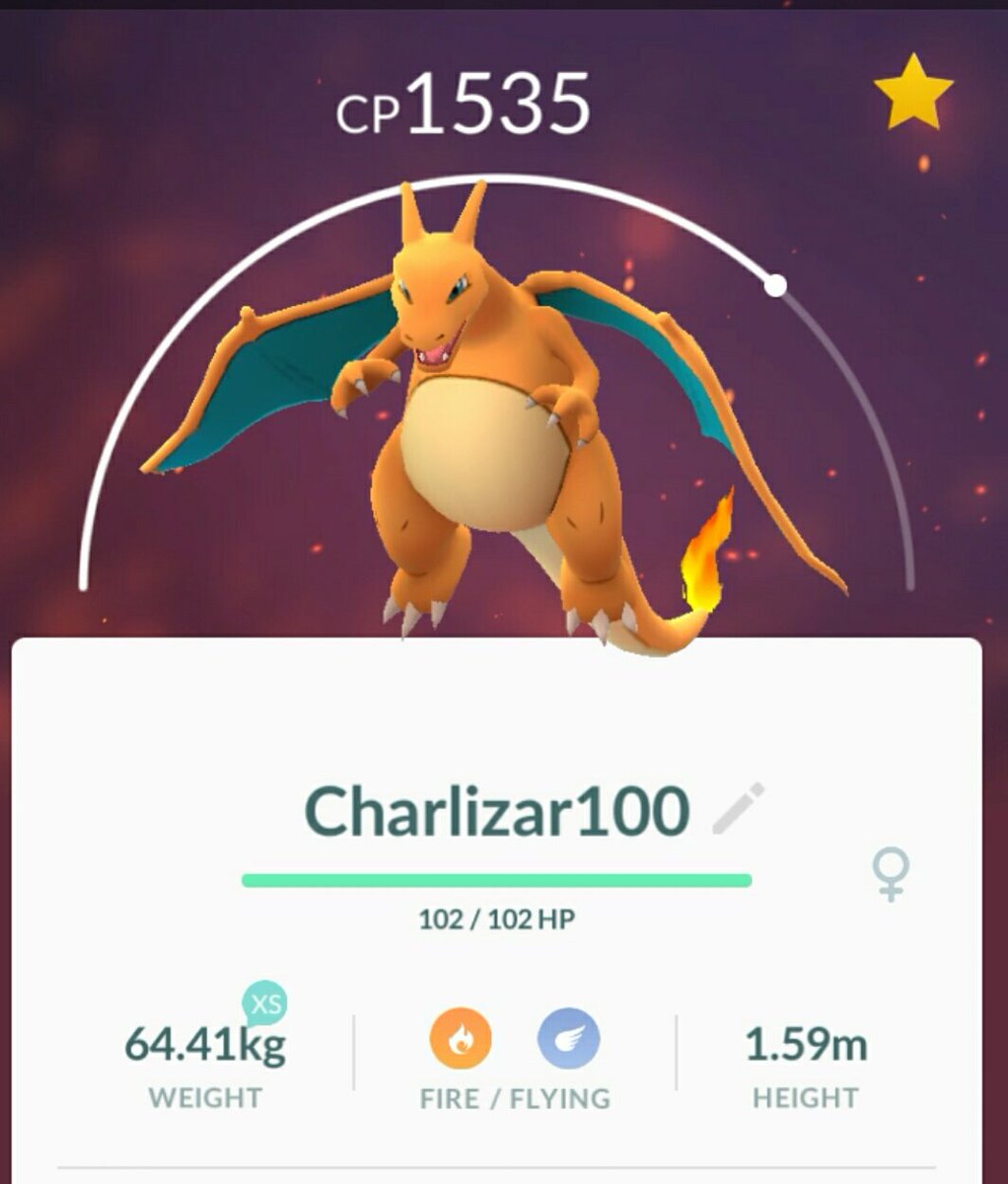 MerDeKyle7's tweet photo. Charlizard perfect iv but not dragon
#PokemonGO #pokemongoth #charlizard https://t.co/i48rl3zdeF