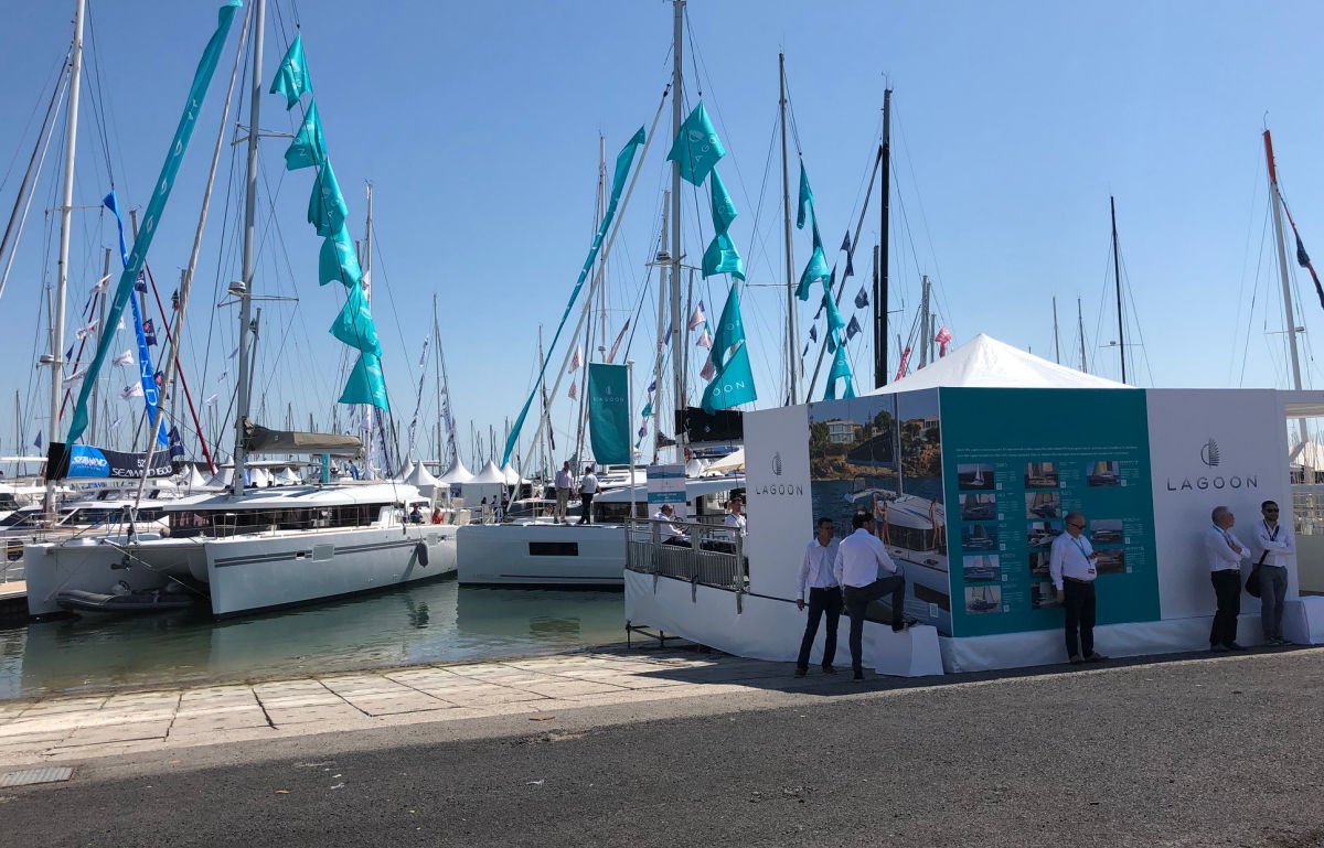 mgmboats's tweet image. Day 1 of the Multihull Show in La Grande-Motte, Montpelier. Ross O'Leary is working the Lagoon Catamaran stand for the full duration. More info here tinyurl.com/ybem9gwf  #multihullshow @Lagooncats