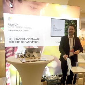 GOB_de's tweet photo. Unsere Kollegen sind noch bis Freitag auf dem @DFRK in Kassel und informieren über die Digitalisierung von Prozessen. #dfk2018 #ERP #Microsoft #fundraising https://t.co/3iEZH1er8M