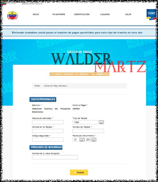 Walder_Martz's tweet photo. Saludos
YA ESTA INHABILITADA LA PAGINA (Error limites de pagos)
NO #Procesara mas #Pagos (no se desgaste intentando)
Esperen a mañana una prox #Habilitacion
#PasaporteExpress #Saime #HazRT #18Abr https://t.co/wqXQXo26xw